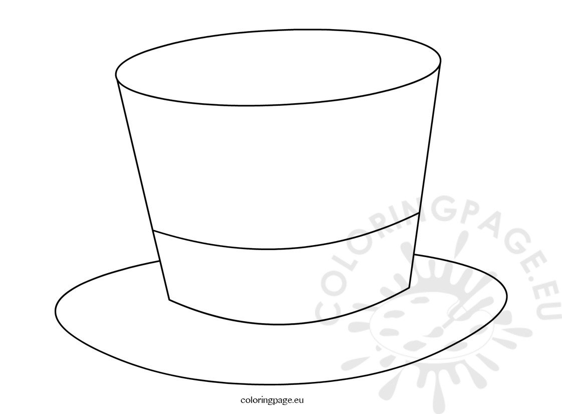magic tophat coloring pages - photo #1