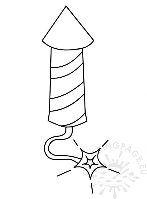 4th of july - Coloring Page