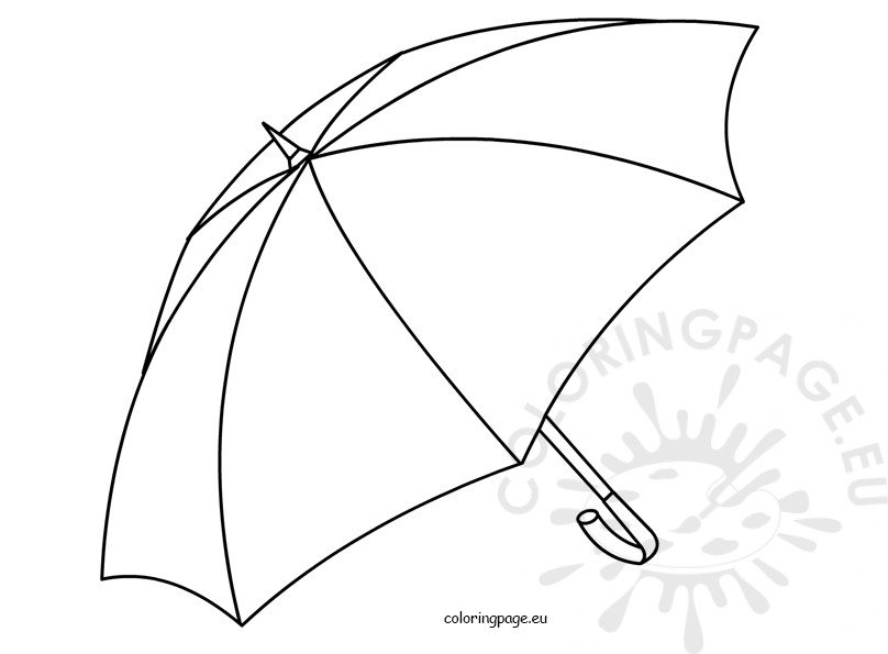 Umbrella open Kids coloring pages to Print – Coloring Page