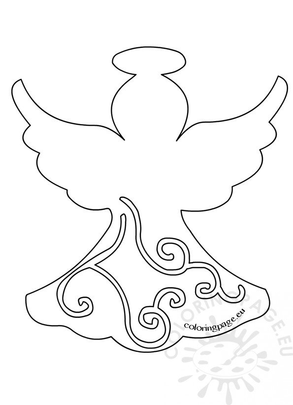 Angel Christmas Printable Ornament Templates