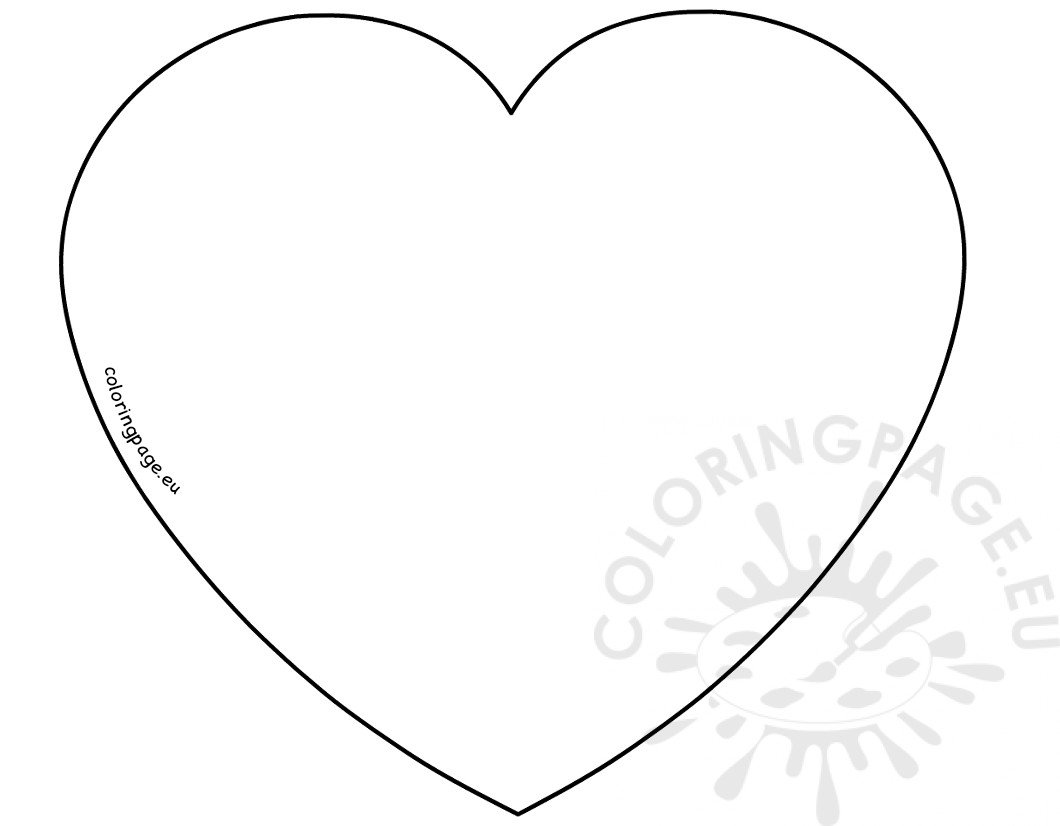 Valentine Heart Template Printable