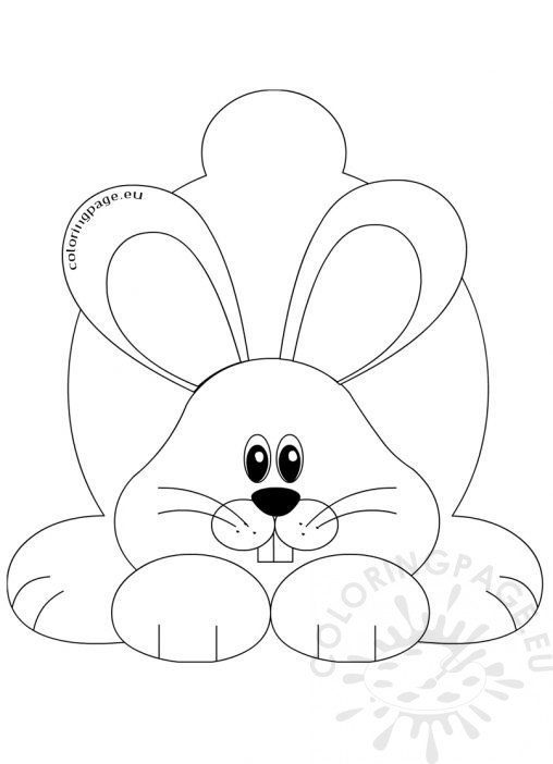 cute rabbit coloring sheet