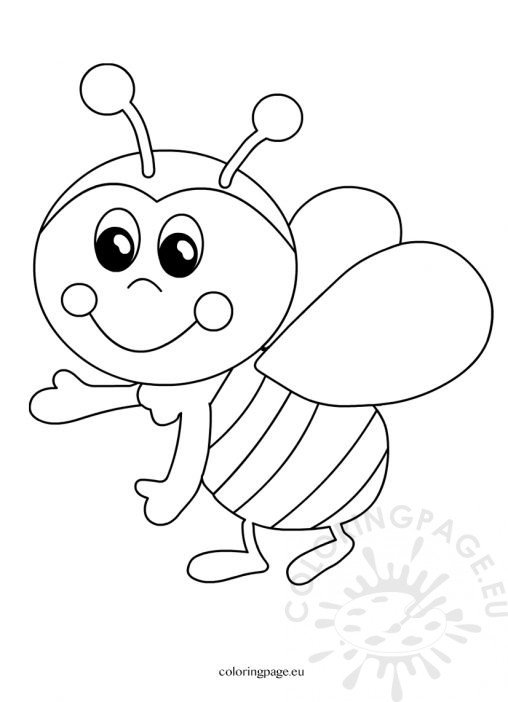 funny bee cartoon image