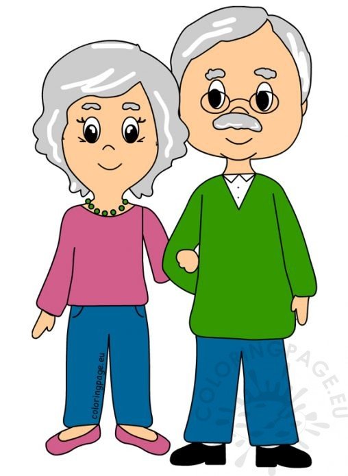 Grandparent&39;s Day   Coloring Page