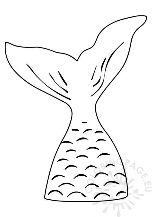 Cut Out Mermaid Tail Template Printable