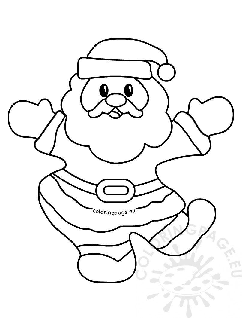 happy-santa-claus-paper-ornaments-template-coloring-page
