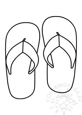 Printable Flip Flop Template