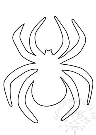 spider cut template coloring