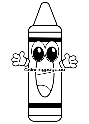 Cartoon Crayon coloring picture – Coloring Page