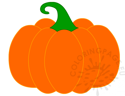 Orange Pumpkin Vegetables printable Coloring Page