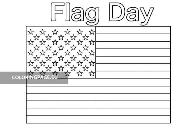 Flag Day coloring page – Coloring Page