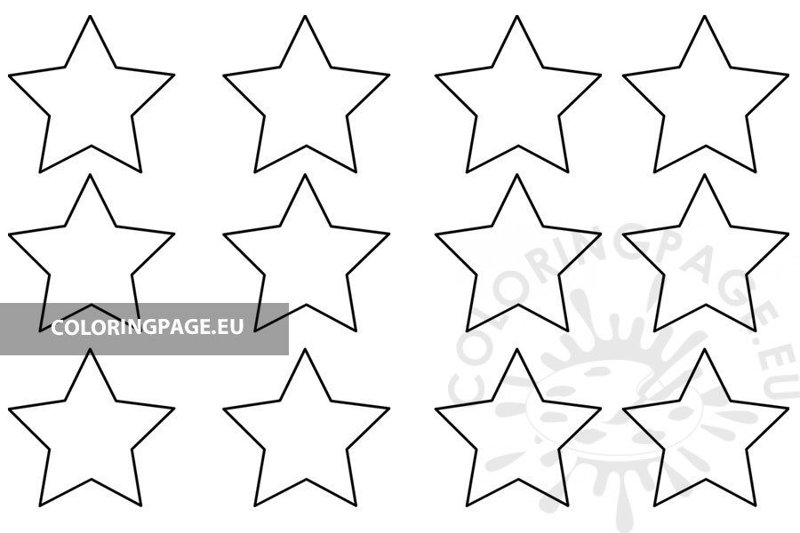 Star Patterns Coloring Page