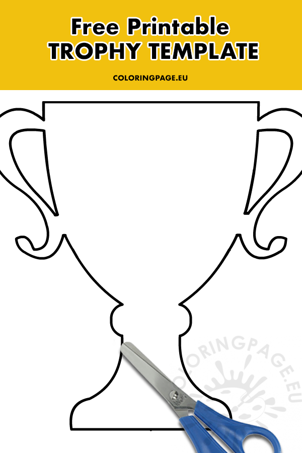 Trophy Template Coloring Page