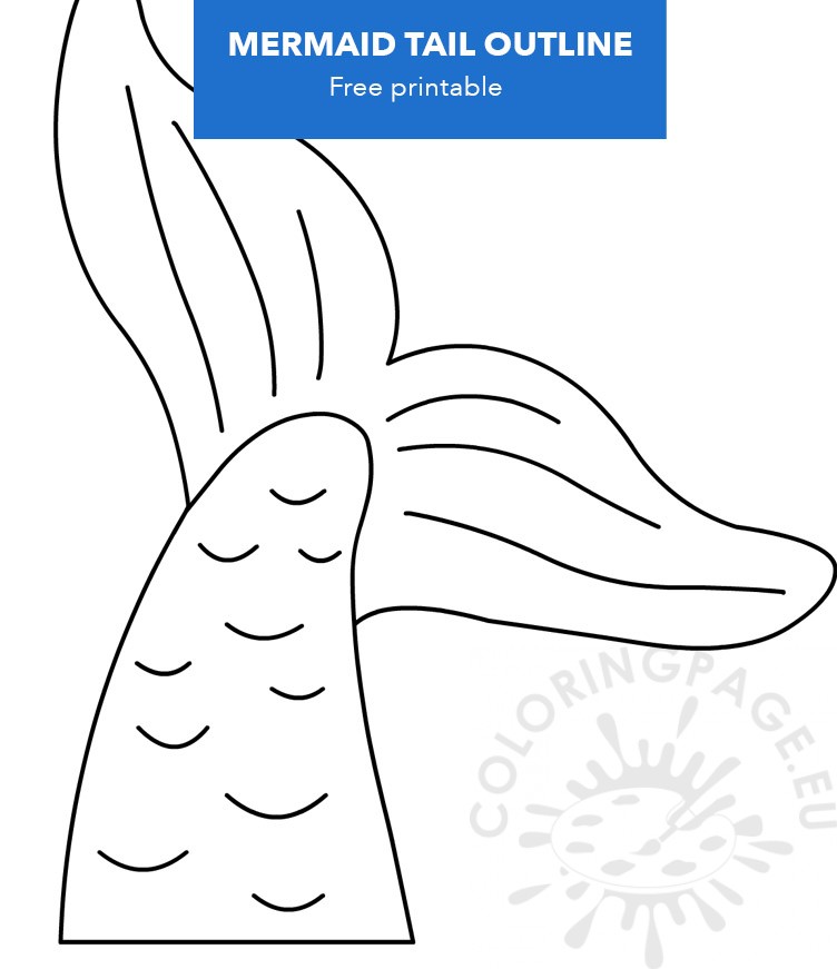 Free Printable Mermaid Tail Template