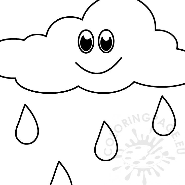 Rain Clouds Coloring Coloring Pages
