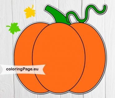 Free Paper Pumpkin ornament – Coloring Page