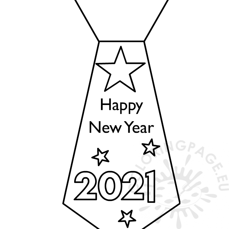 Neck Ties Props Year 2021 - Coloring Page