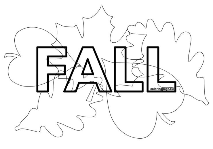 Fall Leaves Art Coloring Page