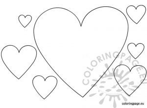 Hearts shapes | Coloring Page