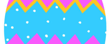 large colored easter egg
