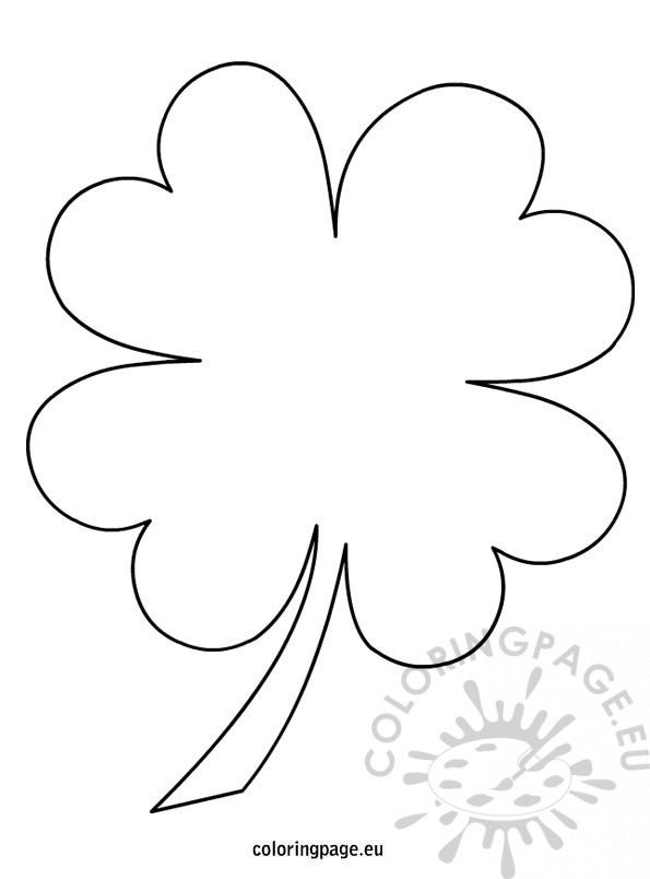4-leaf-clover-coloring-page
