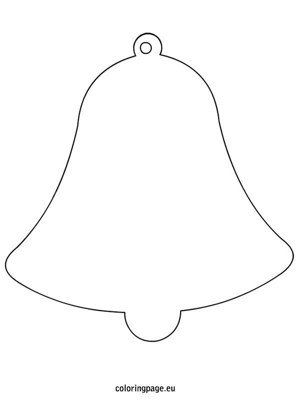 Easter Bell Shape Coloring Page Easter Bell Shape Coloring Page
