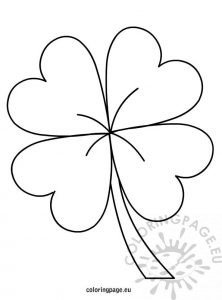 Four leaf clover | Coloring Page