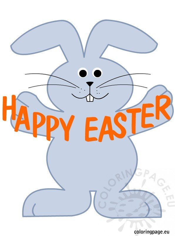 free happy easter rabbit