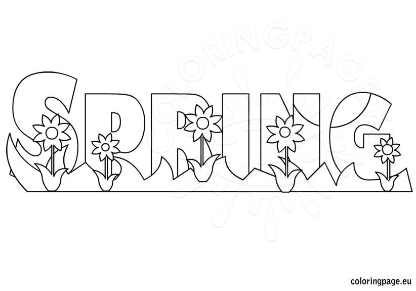 spring-coloring-page