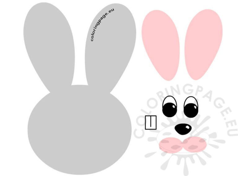 Bunny cut and paste | Coloring Page