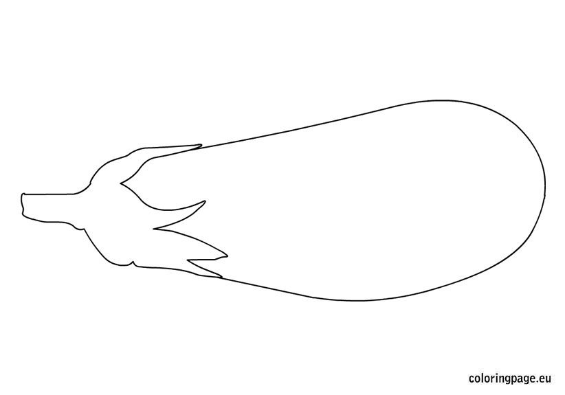 eggplant coloring page
