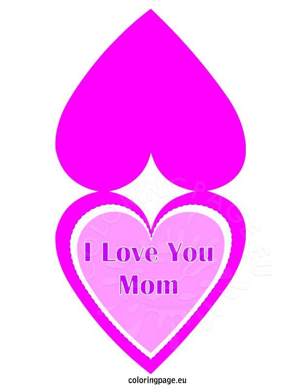 i love you mom greeting card