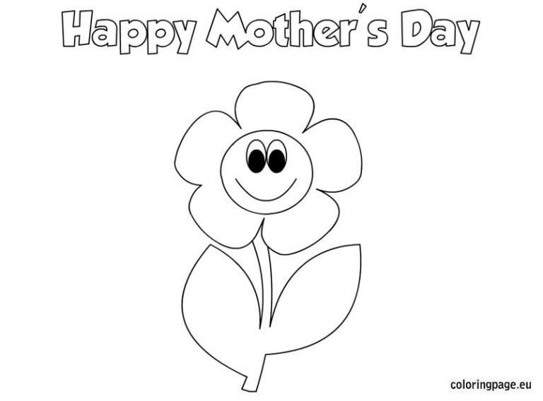 Mother's day coloring page for kids | Coloring Page