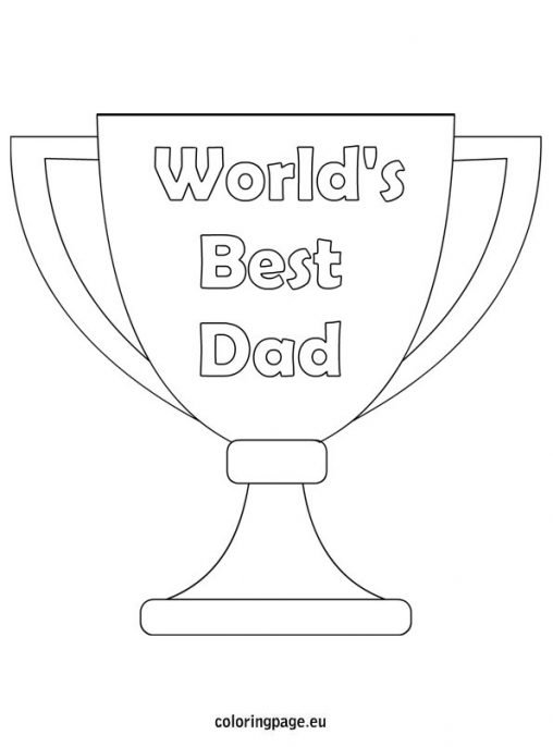 World's Best Dad coloring page | Coloring Page