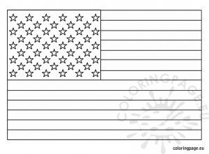 American flag coloring page | Coloring Page