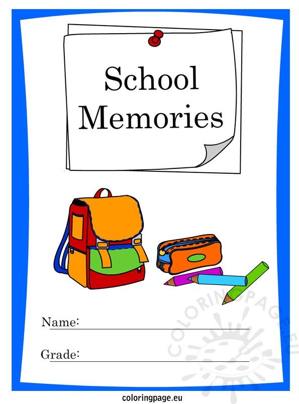 end of school year memory book