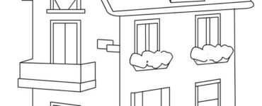 house coloring page