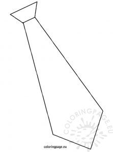 Template tie – Coloring Page