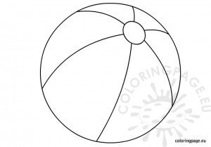 Beach ball coloring page | Coloring Page