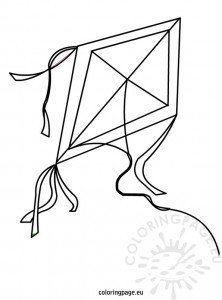 Kite coloring page – Coloring Page