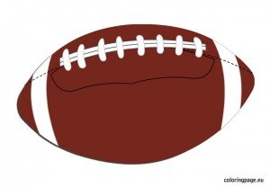 Rugby Ball – Coloring Page
