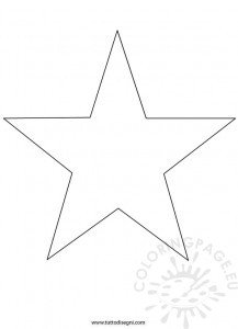 Star template | Coloring Page