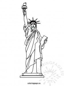 Statue of Liberty coloring sheet | Coloring Page