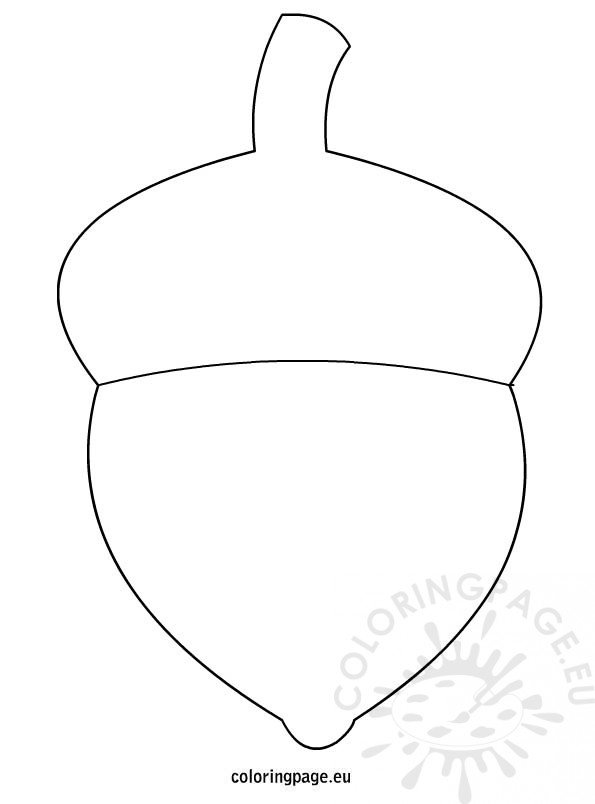 acorn-template-coloring-page