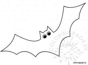 bat shape  coloring page