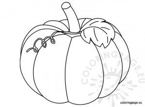 Pumpkin coloring picture