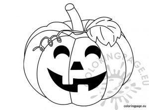 Halloween Pumpkin black and white