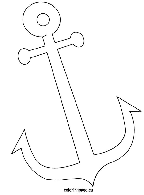 Anchor coloring page – Coloring Page