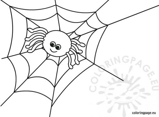 Halloween spider coloring page – Coloring Page