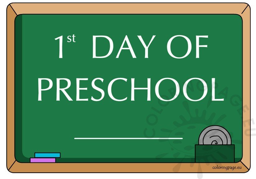 first day of preschool